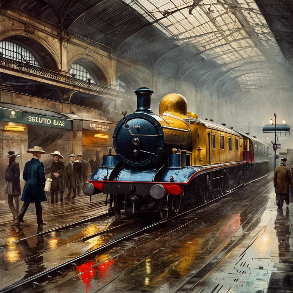 Train Station of the 1900s