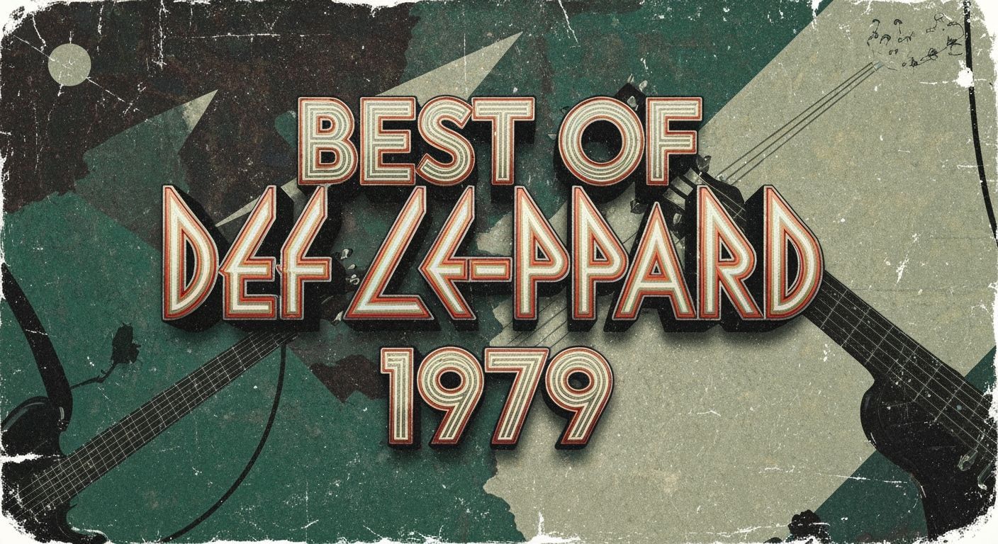Best of Def Leppard 1979 Vintage Metallic Album Art