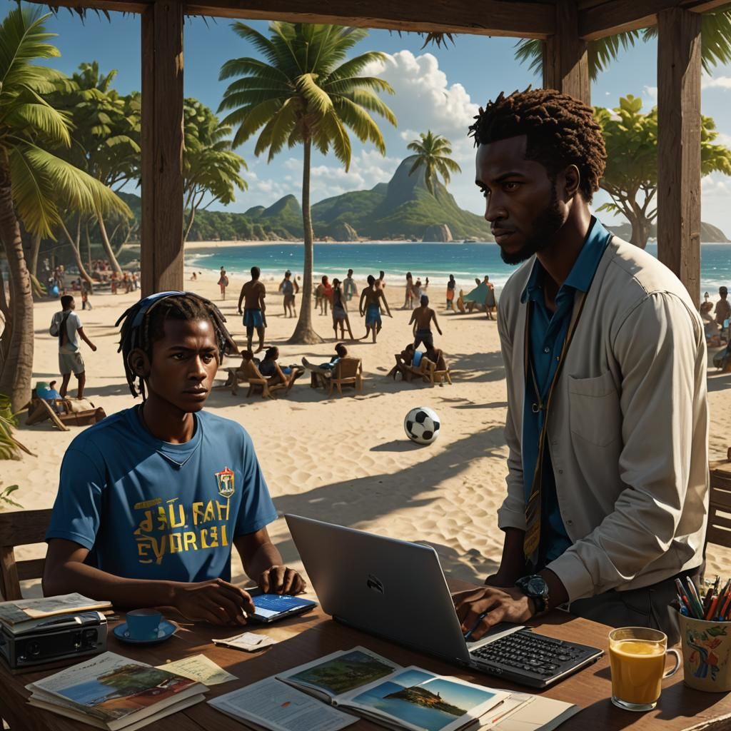 Haitian Teacher Reflects on Anthropology, Dark Fantasy Art