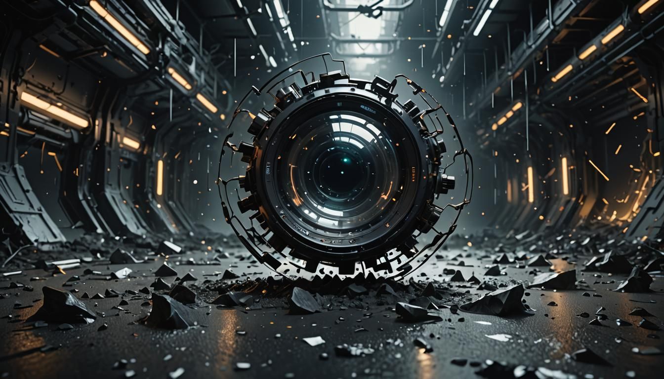 Dynamic Sci-Fi Interface with Organic Abstract Elements