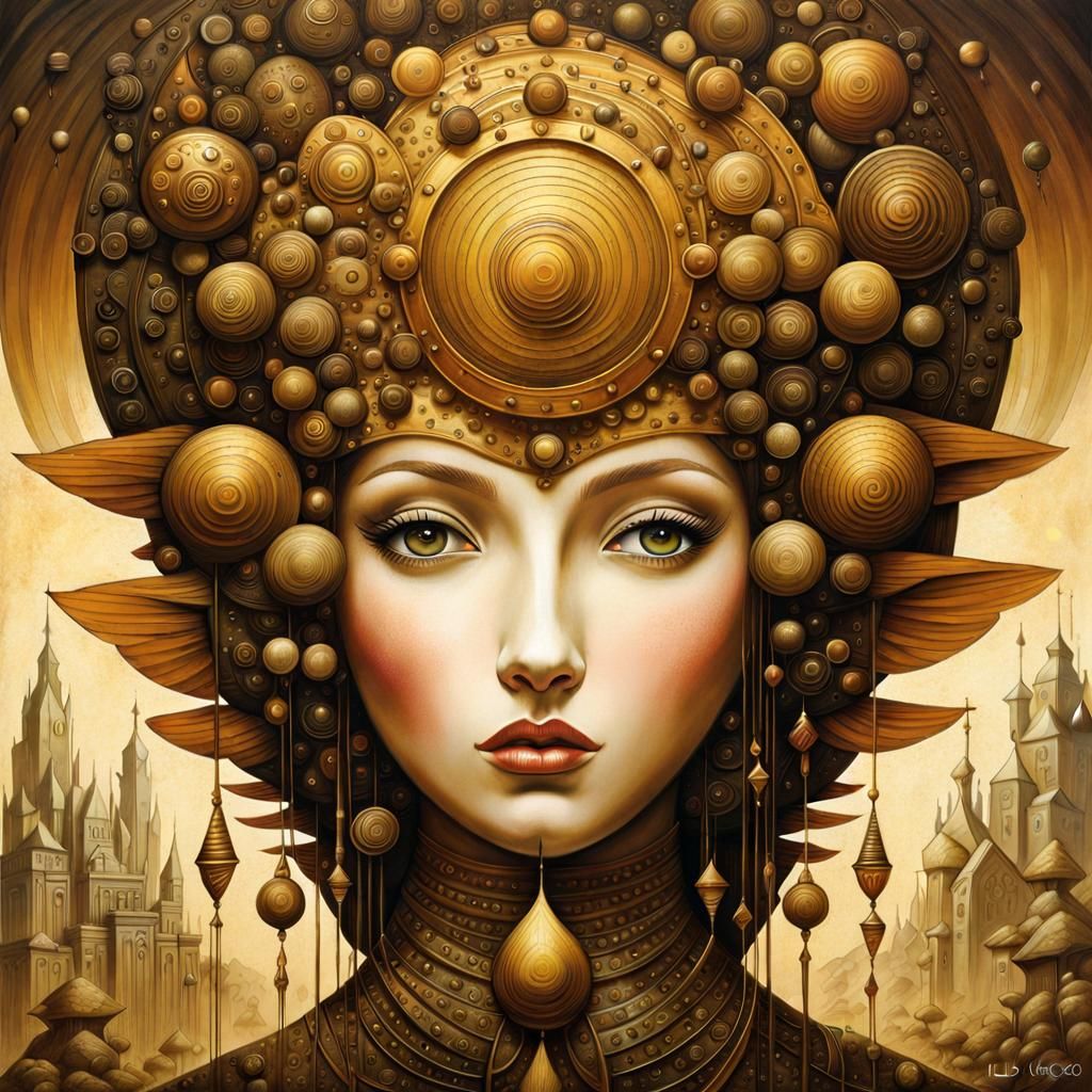 Friendship in Visionary Surrealist Style