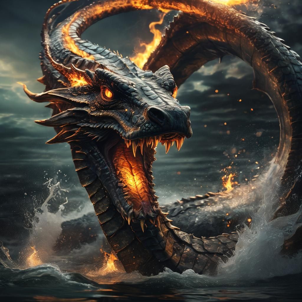 Scales of Mythical Fury in Cinematic Fire