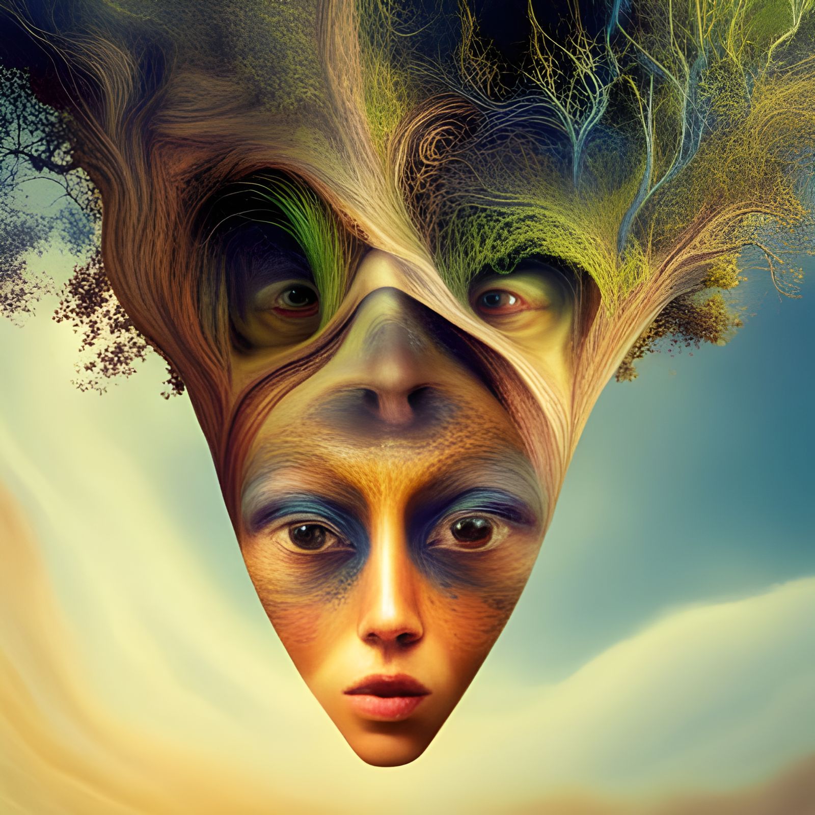 Faces Hidden in Nature: Optical Illusion Art