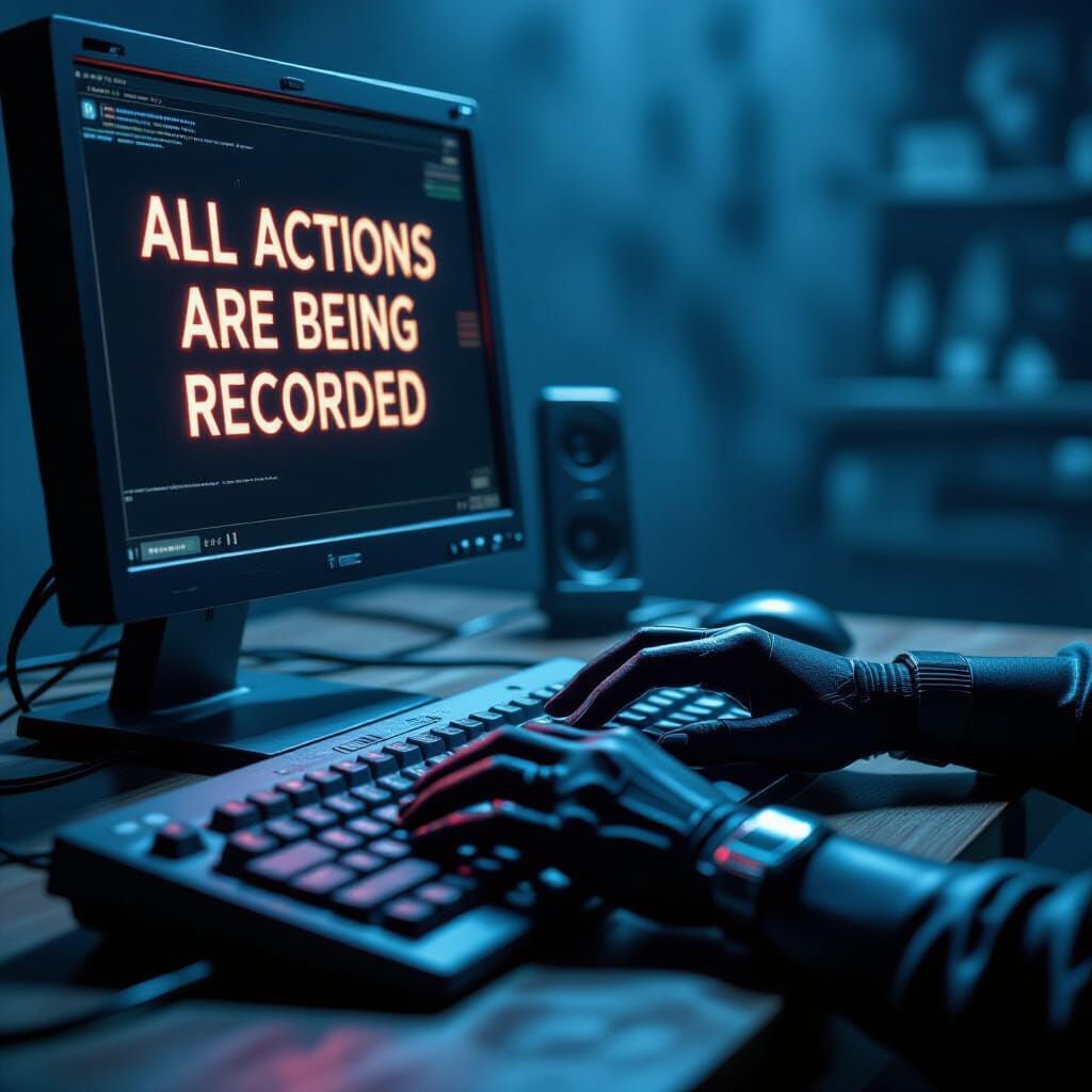 Ominous Warning: Hand Typing in a Surveilled World