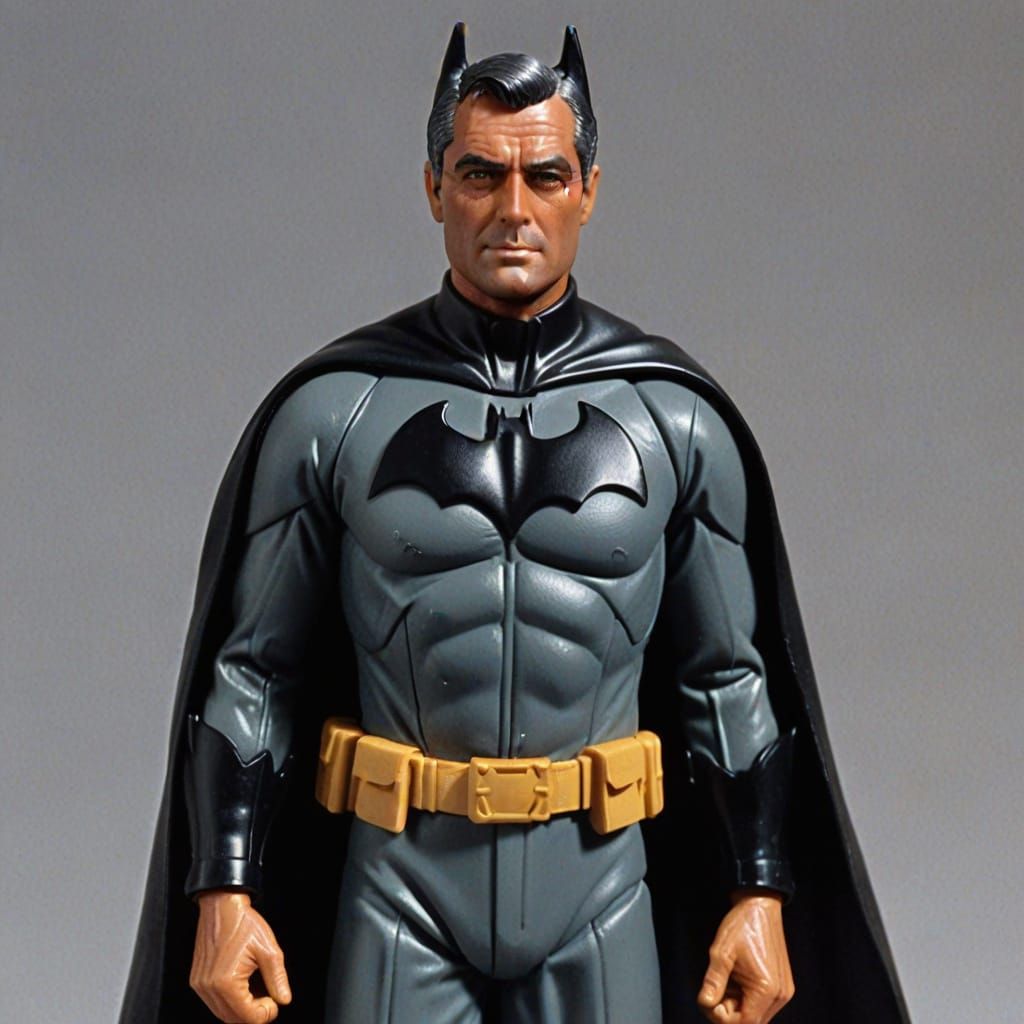 Cary Grant as a Vintage Batman Action Figure