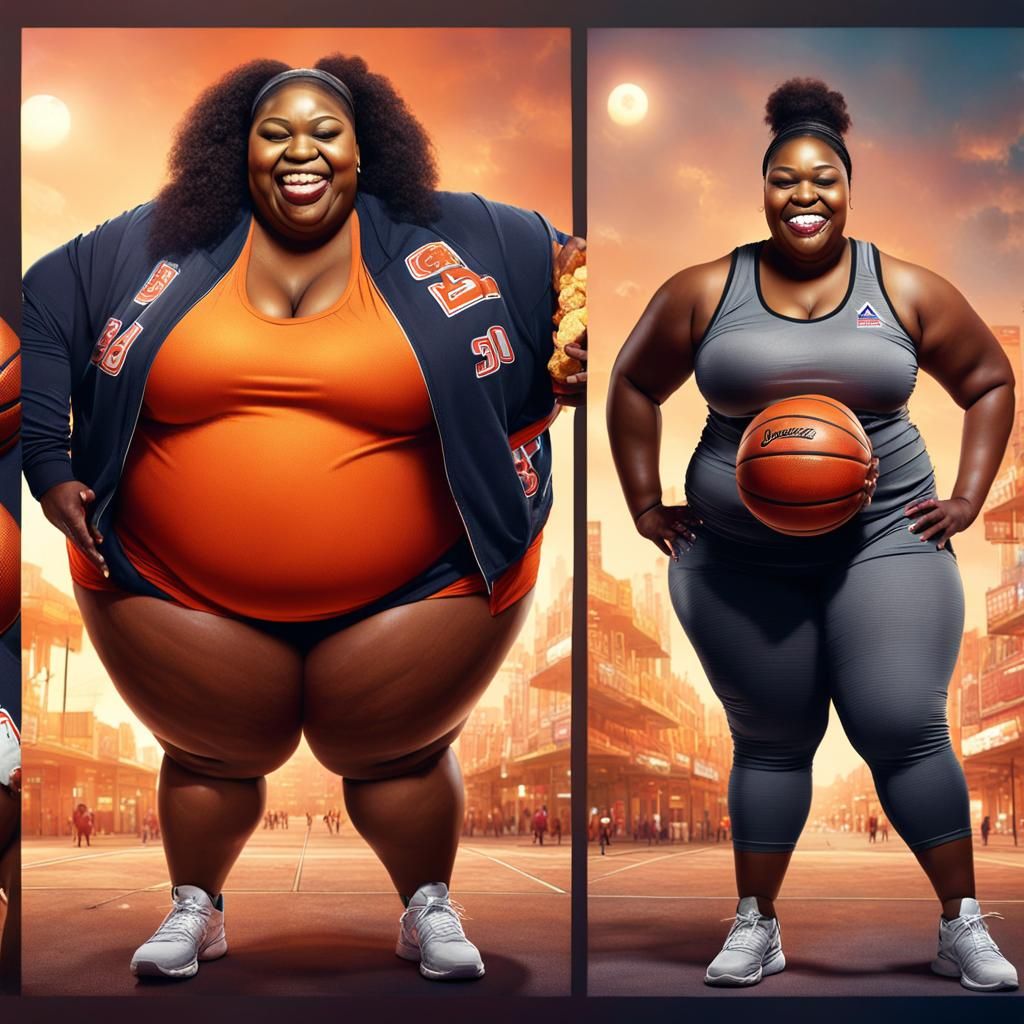 Before and After: Transformation of a Black Girl