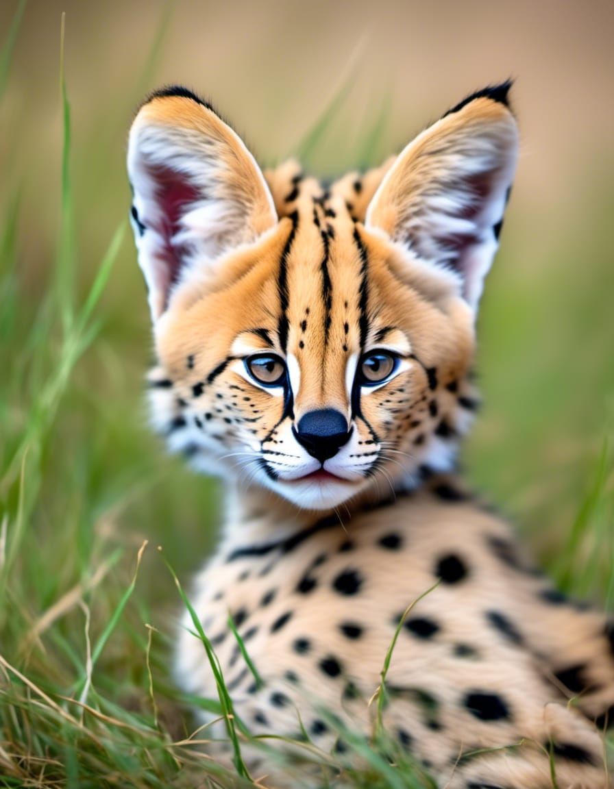 Fine-Tuned Model – Leptailurus serval 17 – 3:4 Format