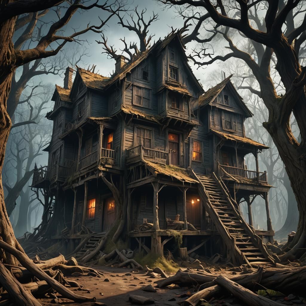 Evil Dead Matte Painting in Deep Color