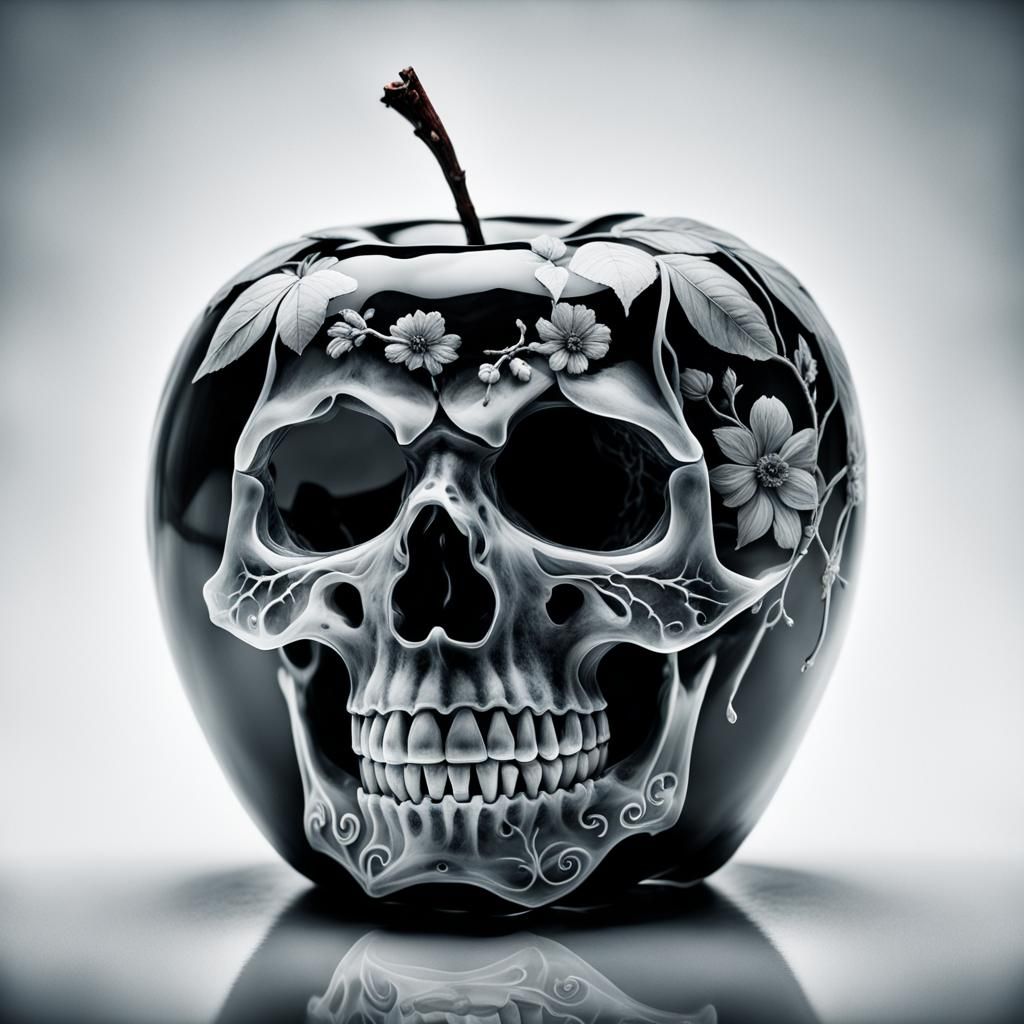 Halloween skull apple II