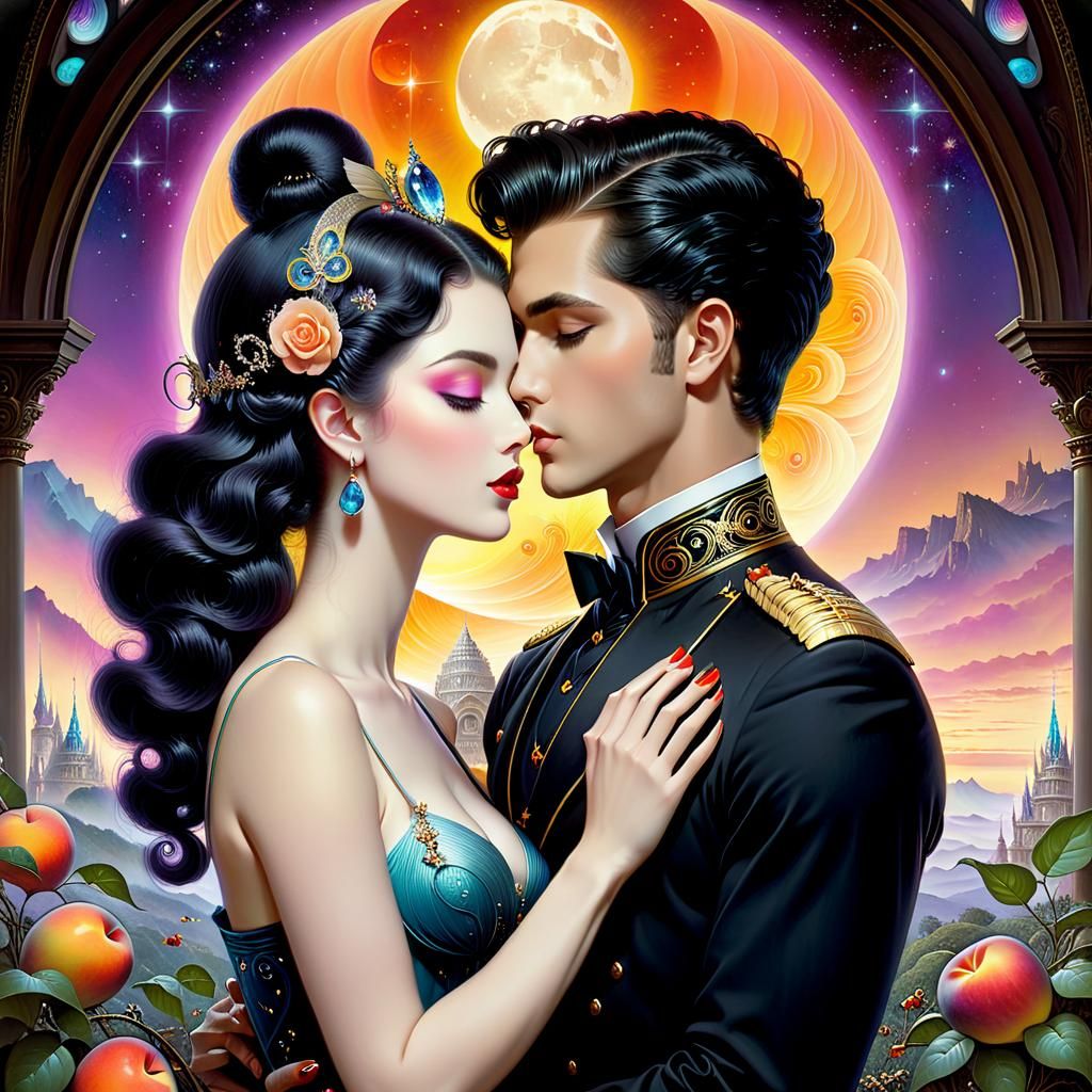 Erotic Surrealist Vision of Eternal Love