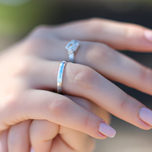 Diamond Ring on Manicured Hands: A Detailed Close-Up