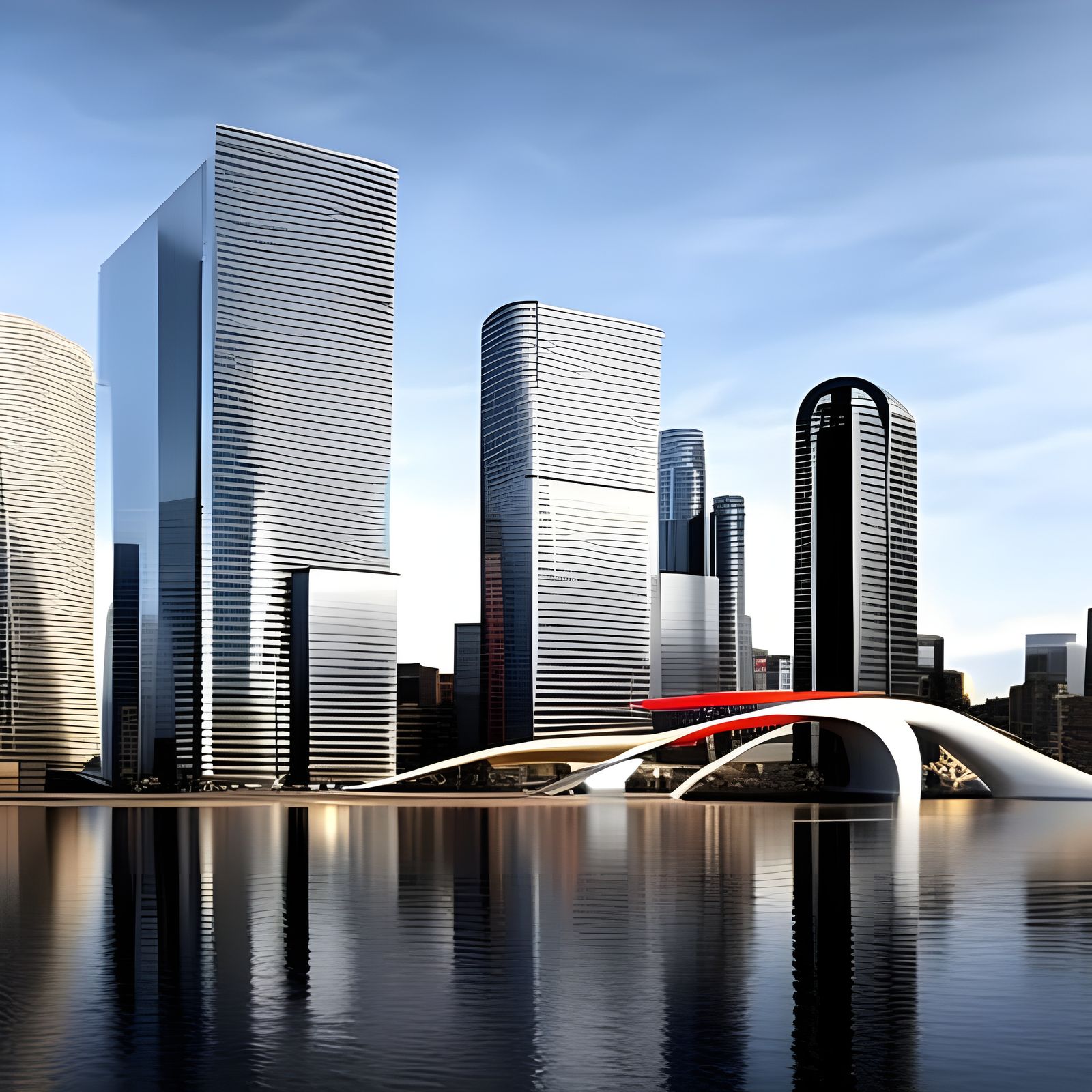 Monumental Architecture Masterpiece in Hyperrealism Style