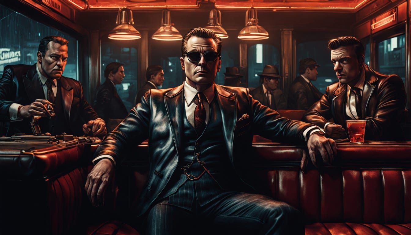 Mob Boss in Speakeasy: Comic Book Art