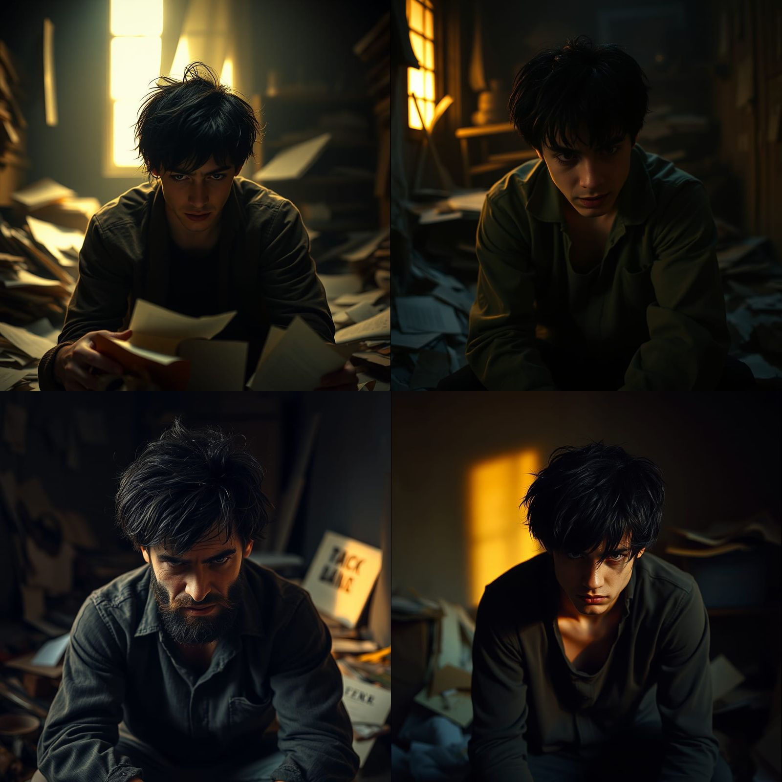 Emotional Turmoil in a Cluttered Room: Film Still