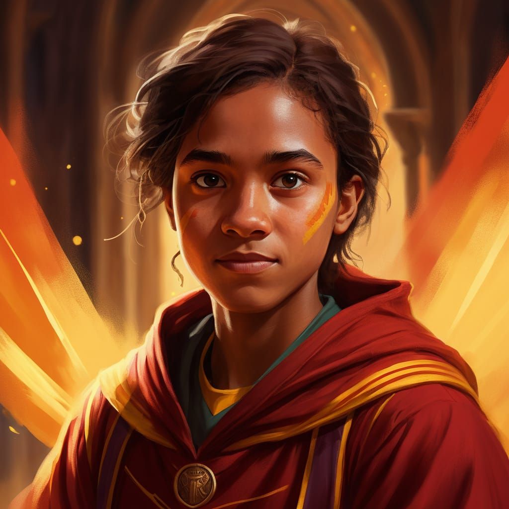 Gryffindor Seeker in Flight