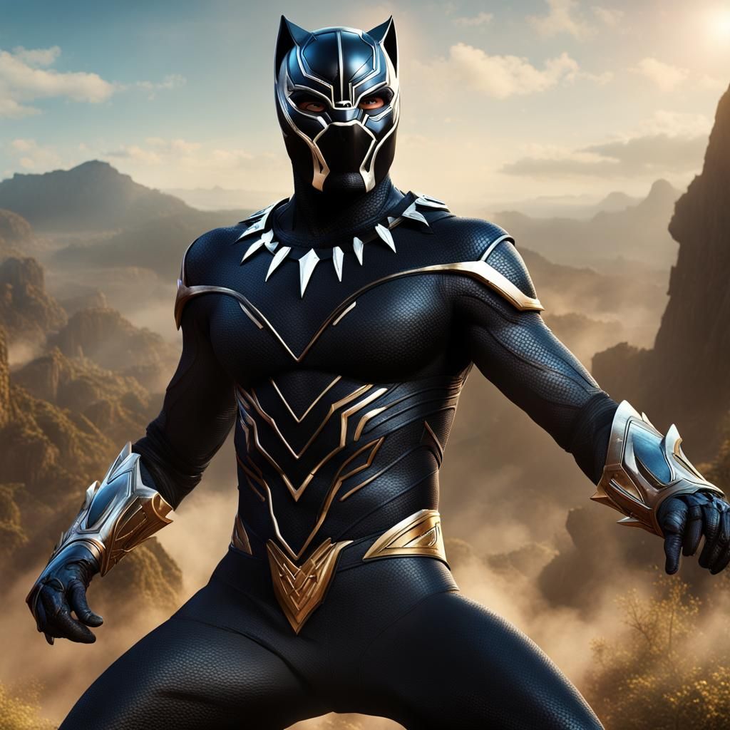 Young Black Panther Power Ranger Concept Art