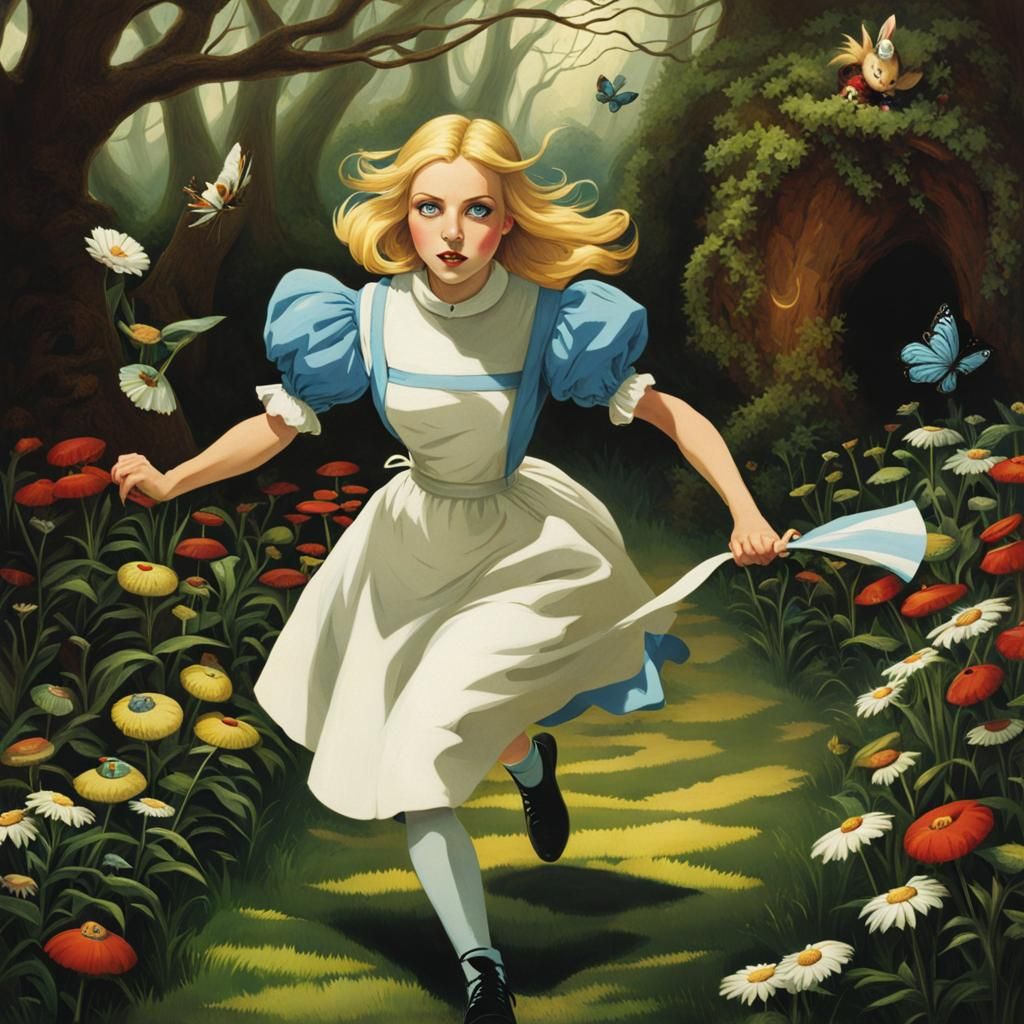 Alice in a Straight Jacket Escaping Wonderland