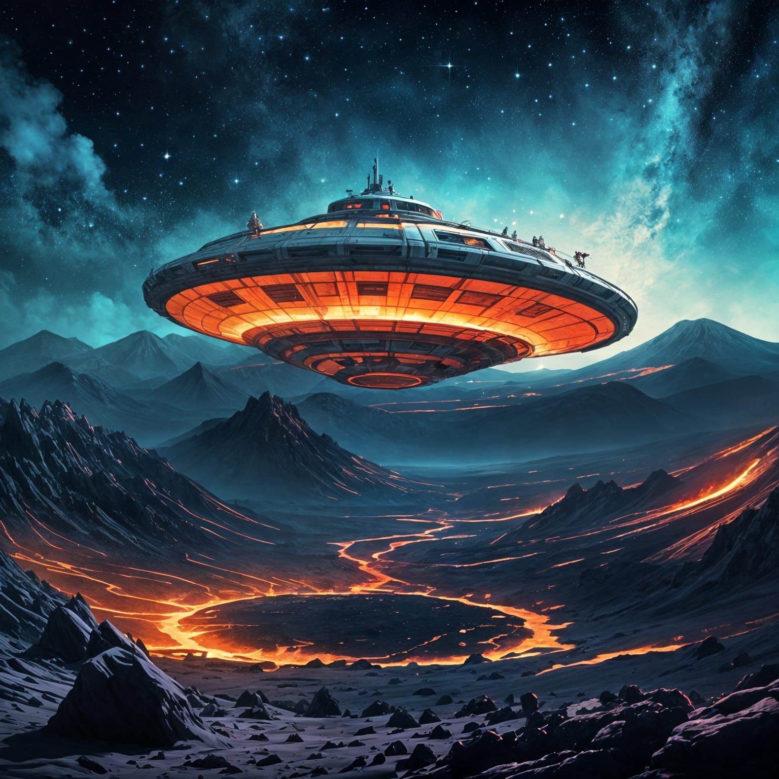 Cosmic Stargazers in a Volcanic Haven