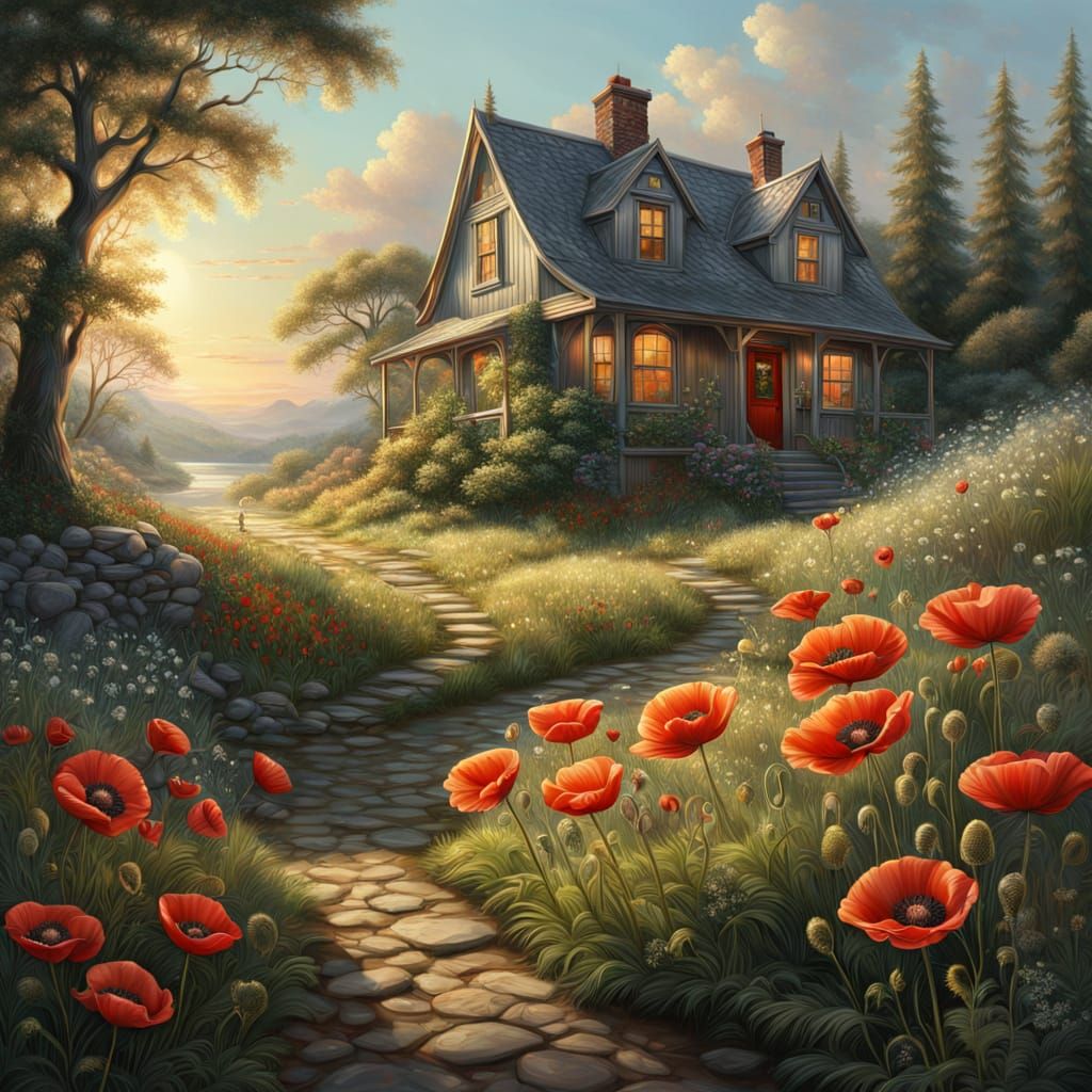 Breathtakingly Beautiful Surreal Landscape in Hyper-Realisti...