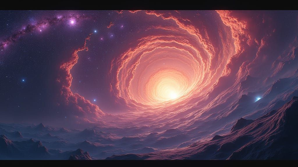 Celestial Vortex in Vibrant Colors