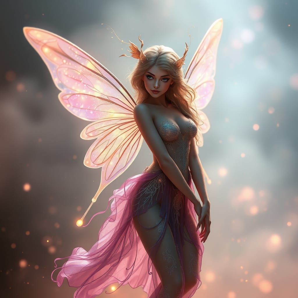 Whimsical Fairy in Ethereal Dreamscapes