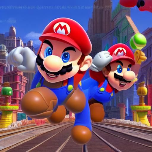 Super Mario Reimagined: 3D Digital Art