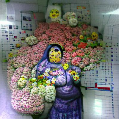 Floral Figure Embodies Spring's Renewal