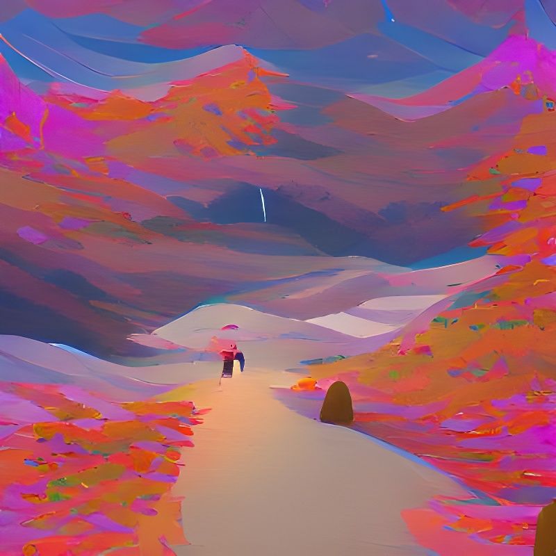 An AI Interpretation of 'The Trail'