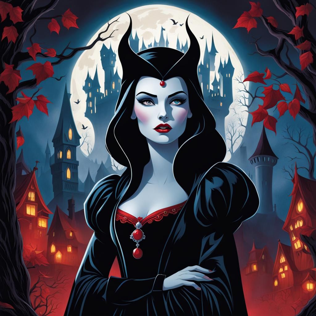 Dark Queen: Sinister Snow White with Ominous Powers