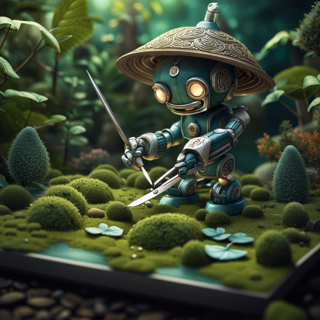 Robot Gardener Creates Zen Garden Landscape