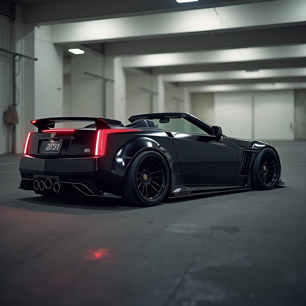 Cadillac XLR-V Convertible with Futuristic Widebody Kit