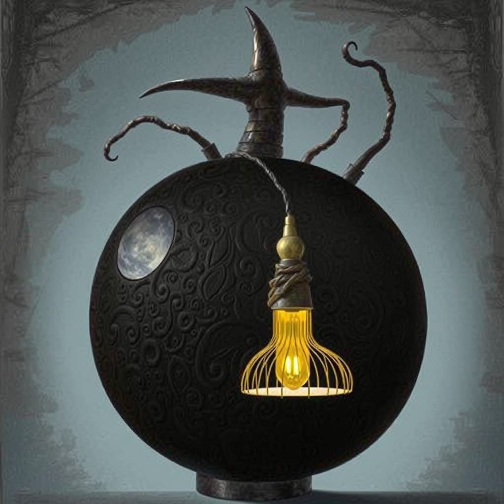 Surrealist Lamp in Whimsical Style