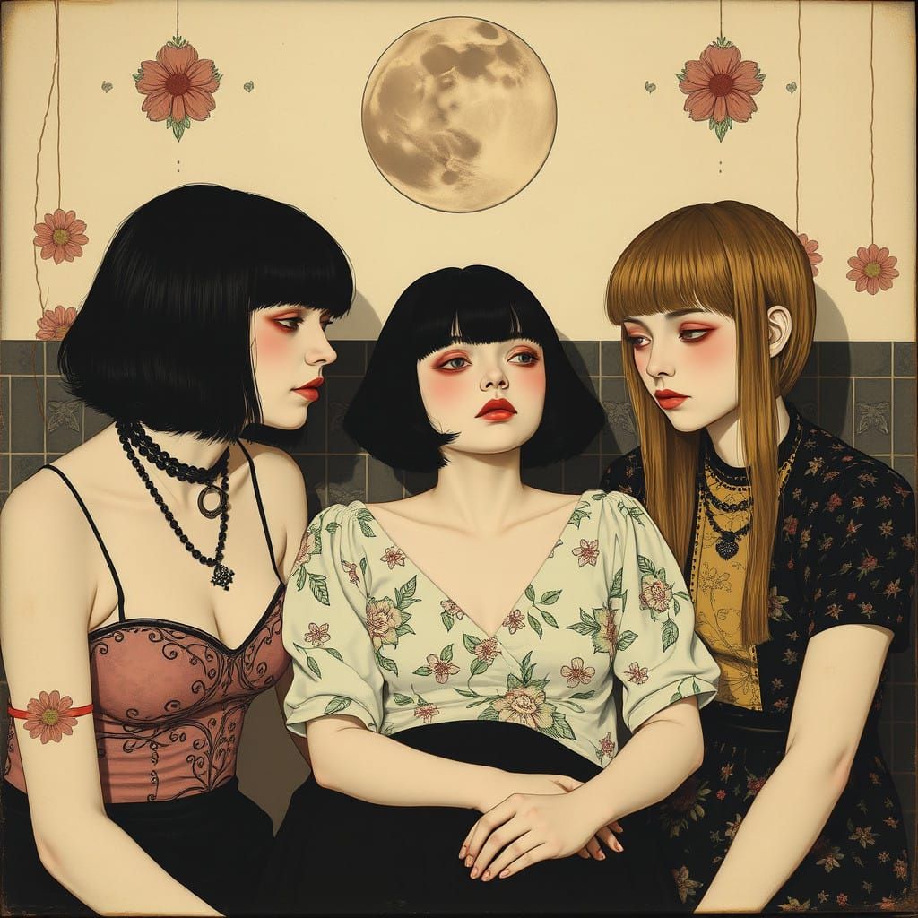 Languid Cyberpunk Dreamscape in Vibrant Hues