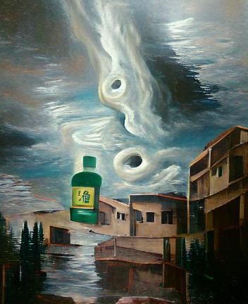 Abstract Oil on Canvas Painting