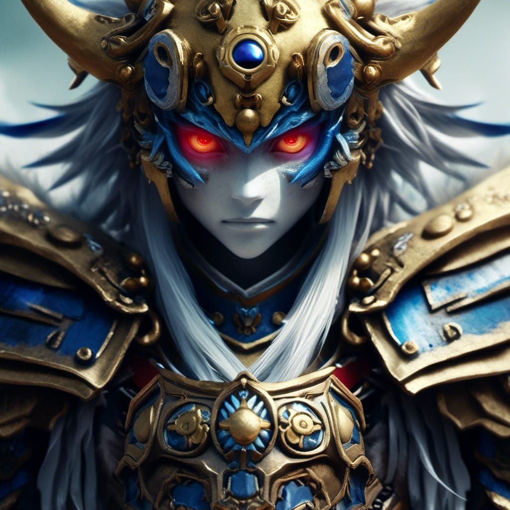 "A strong and heavenly (digimon fantasy knight) Close up por...