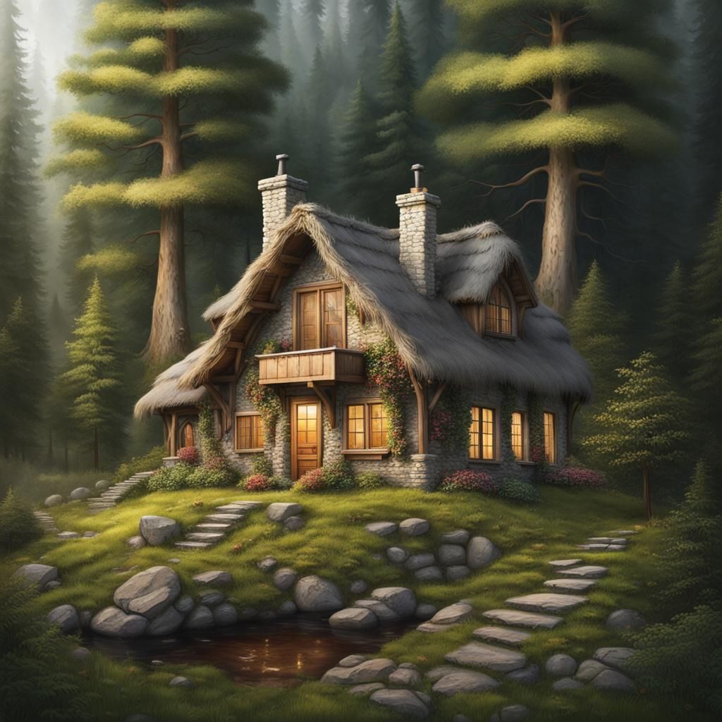 Cottage in the forest...🏠🌲
