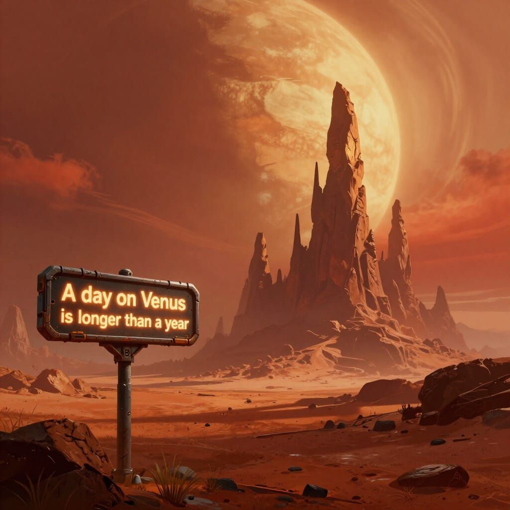 Venusian Landscape Matte Painting: A Day Longer Than A Year