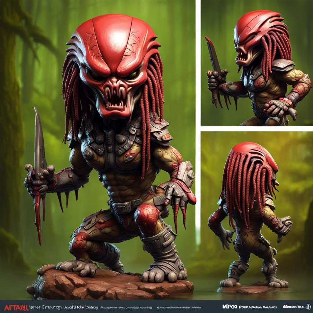 Sinister Predator Bobblehead Figurine in CGI Style