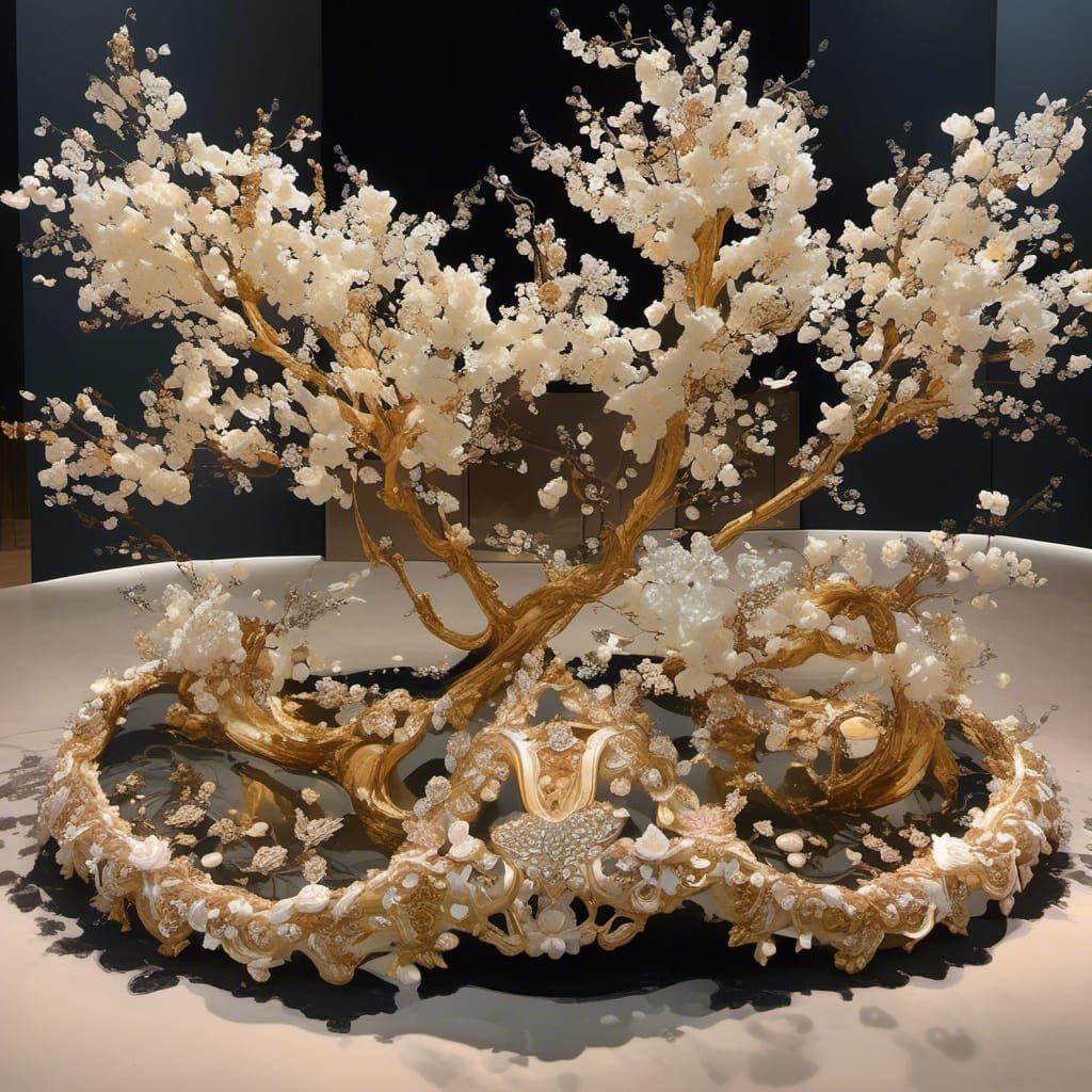 Surreal Ink Flow: A Philosophical Masterpiece