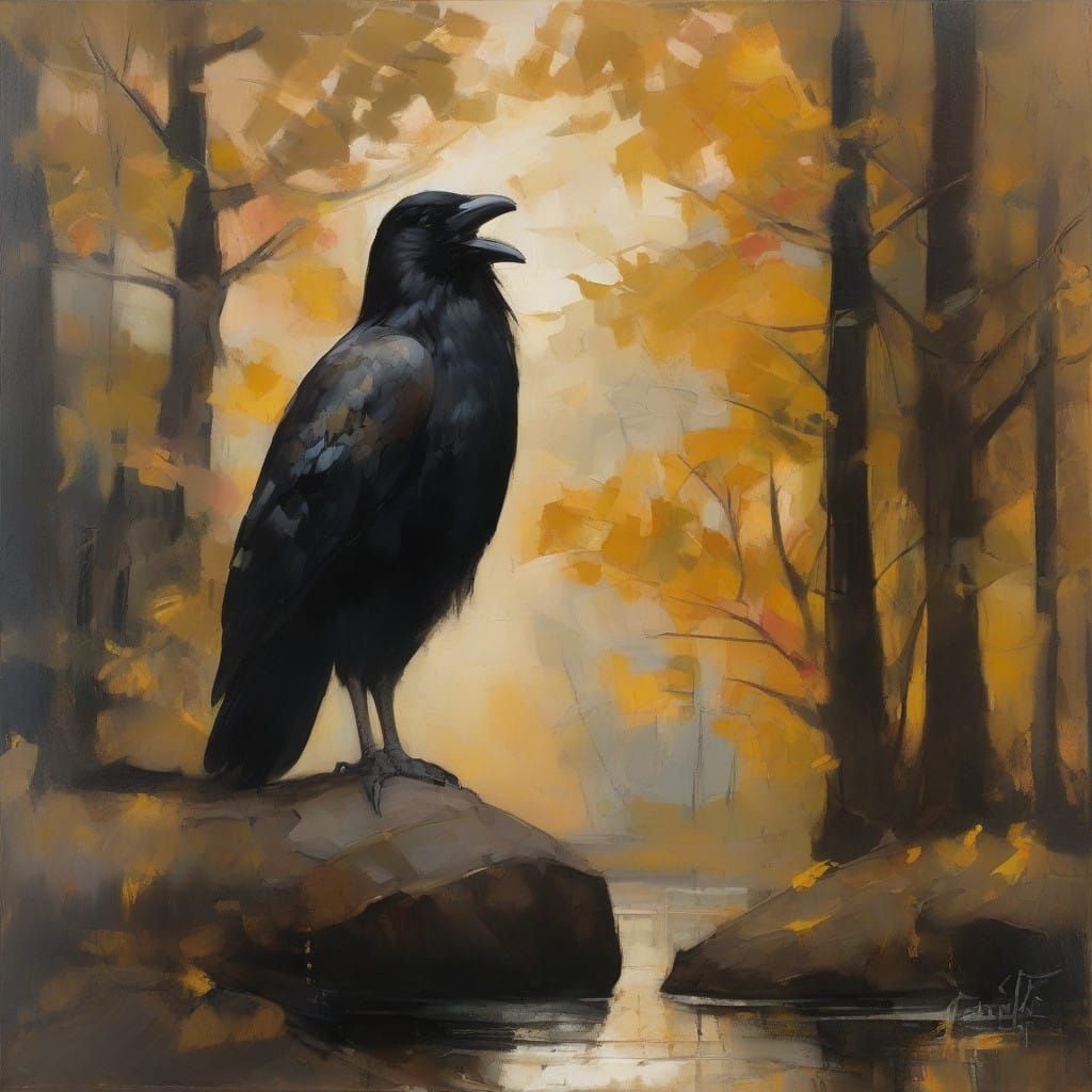 Confident Figure Walks Through Enchanted Thicket in Chiarosc...