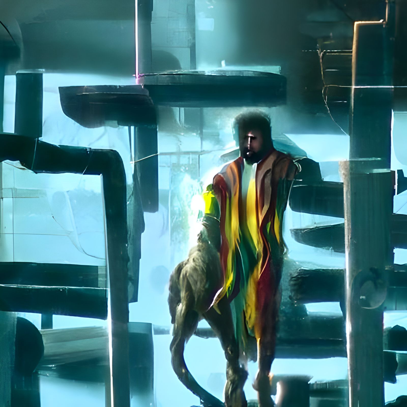 Lion of Judah in Cyberpunk 2099 Prison