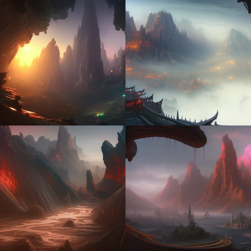 Technological Fibers in Fantastical Digital Painting