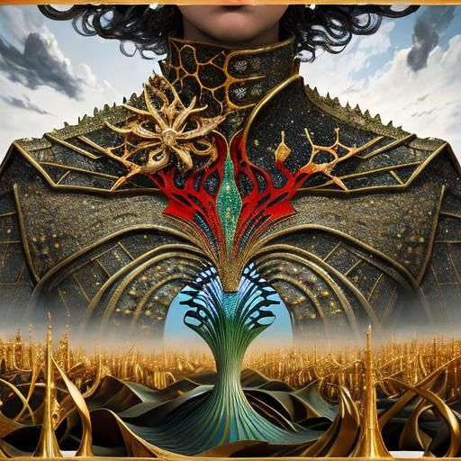 Psychedelic 3D Fractal Inspired by Gray's Anatomy