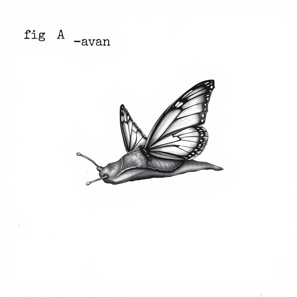 Butterfly-Winged Slug: 19th Century Scientific Illustration