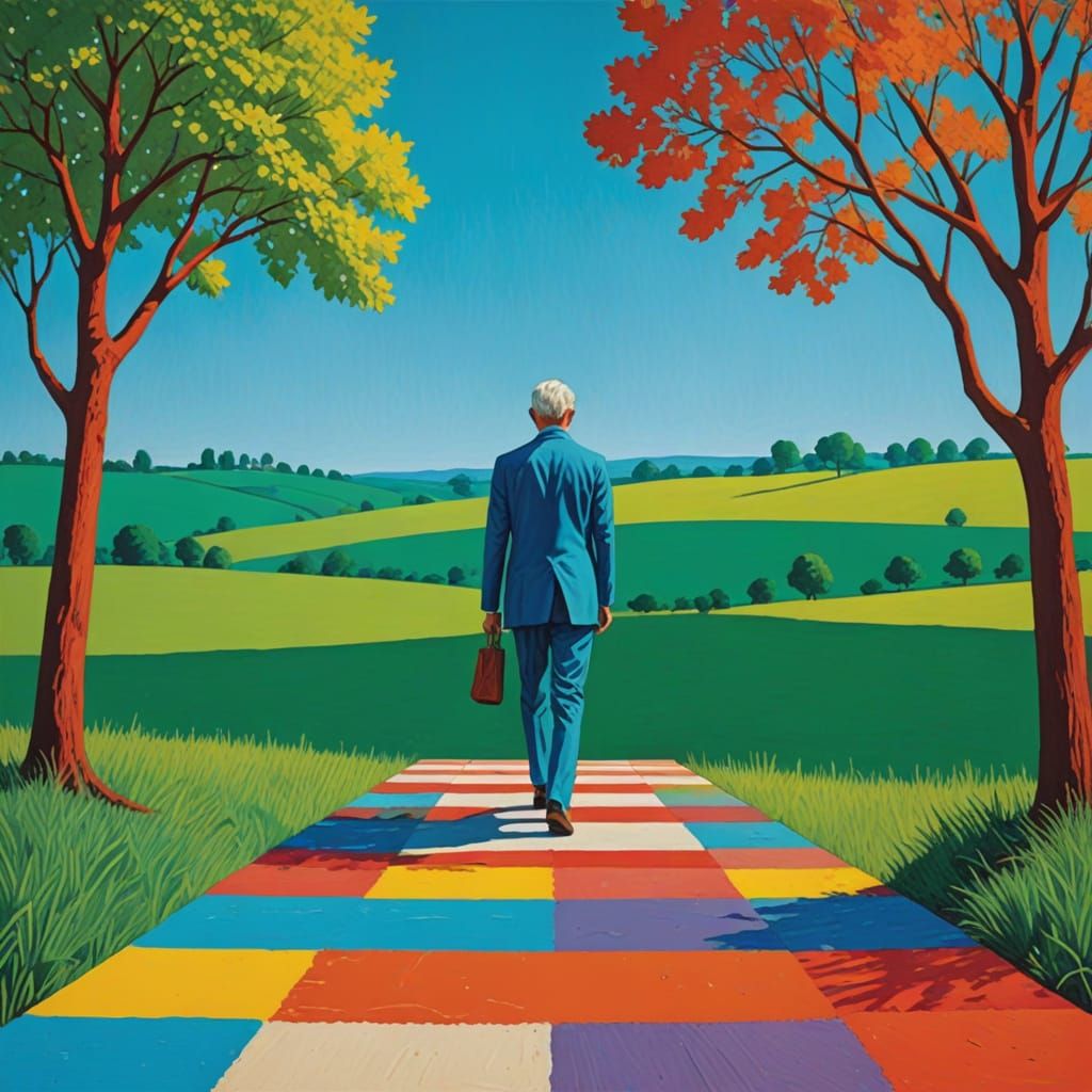 Life and Death in Hockney Style