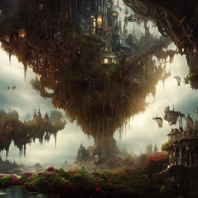 Epic Cinematic Wonderland Digital Matte Painting