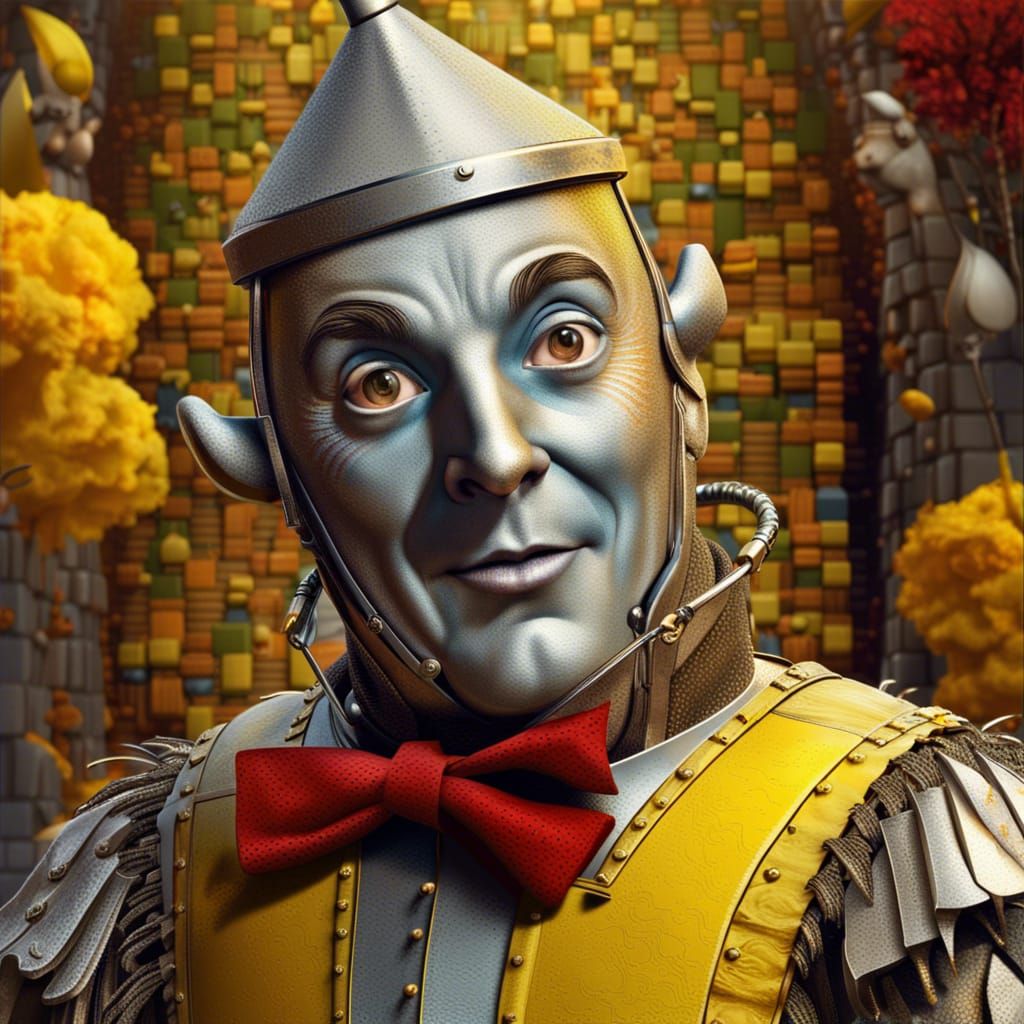 Tinman Portrait on the Yellow Brick Road