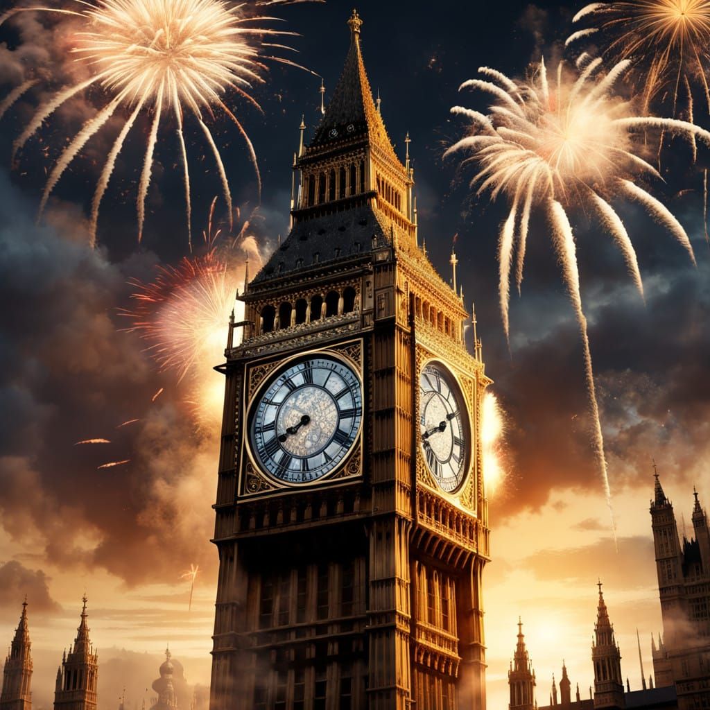 Epic Steampunk London New Year Moment