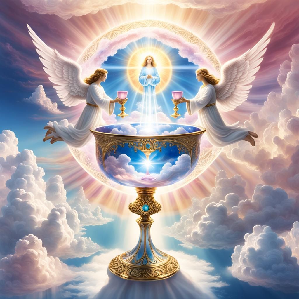 Angelic View of Earth with Crystalline Chalice