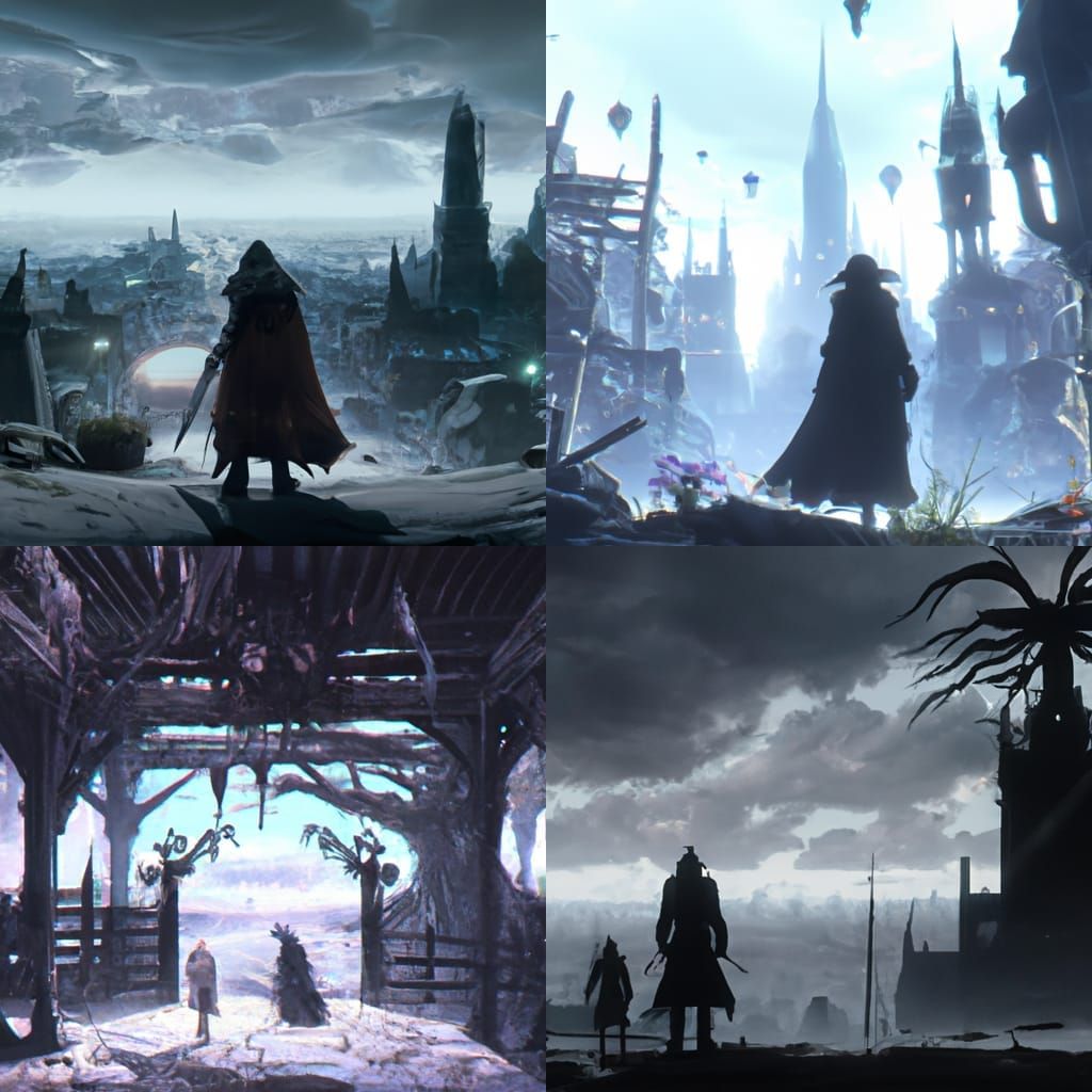 Bloodborne Anime Version: Epic Digital Matte Painting